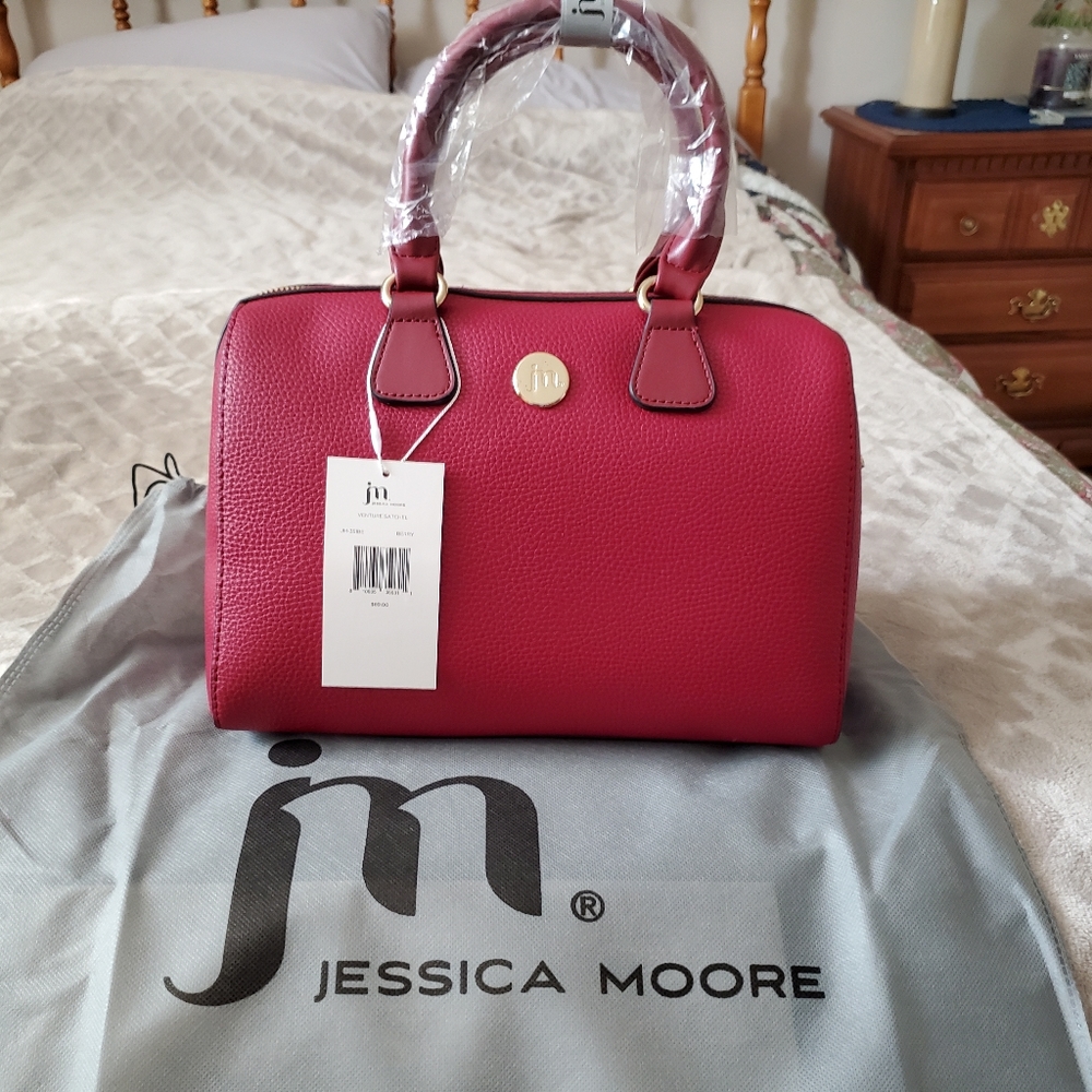 Jessica Moore Cranberry color purse